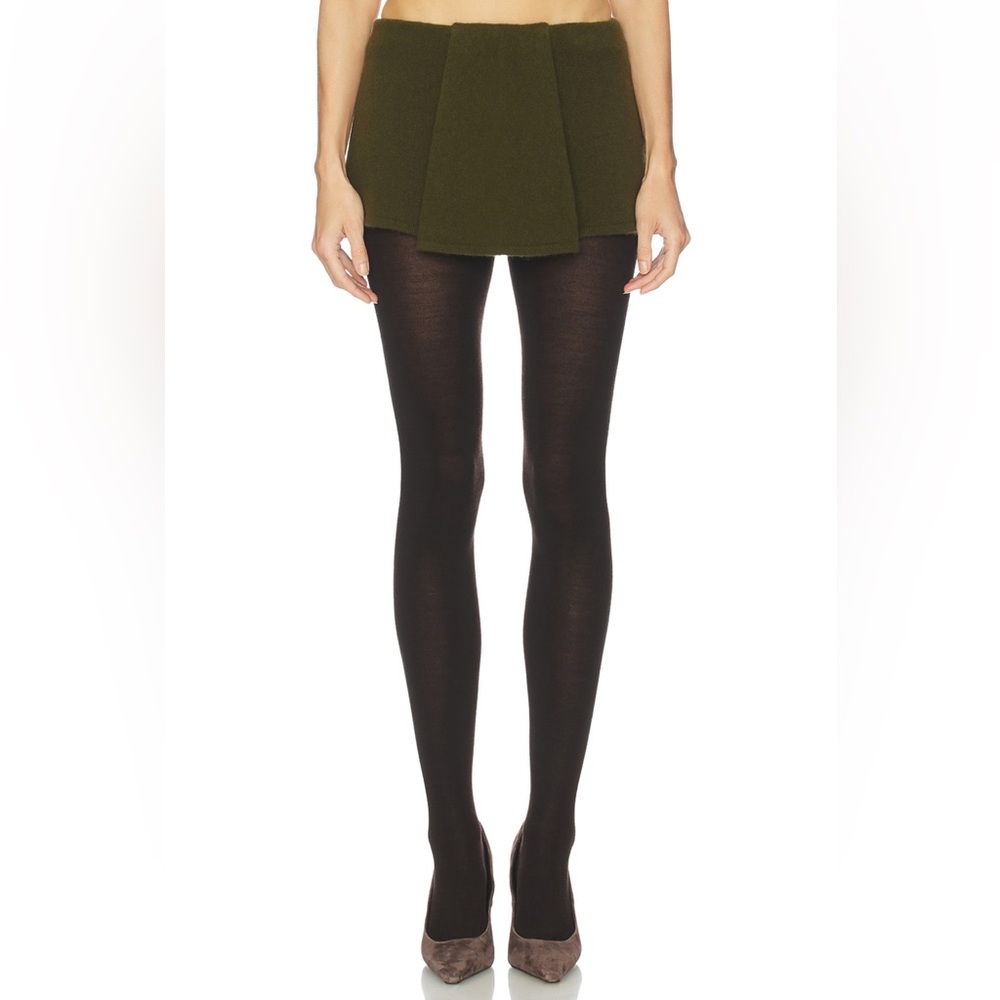 HELSA Josefine Knit Oversized Bomber & Josefine Knit Skirt in Olive - Picture 5 of 13